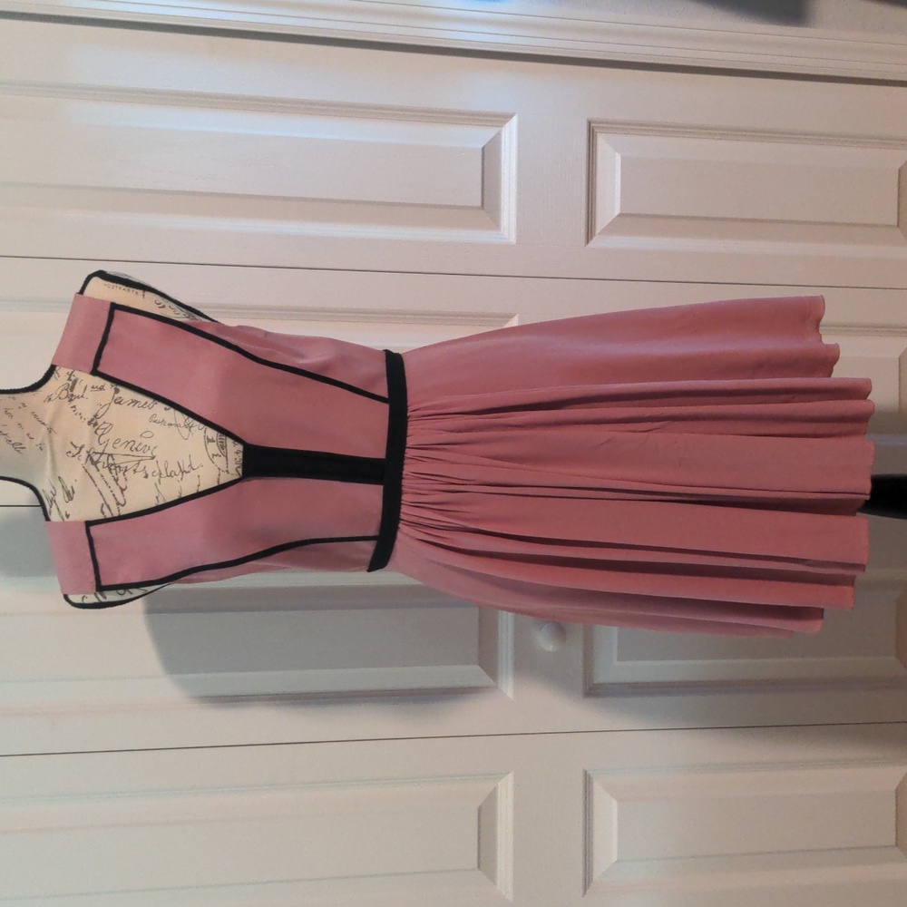 Victoria Beckham | Pink & Black Dress